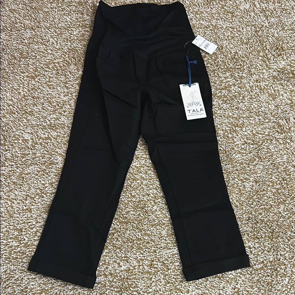 Black Casual Straight Leg Bottoms